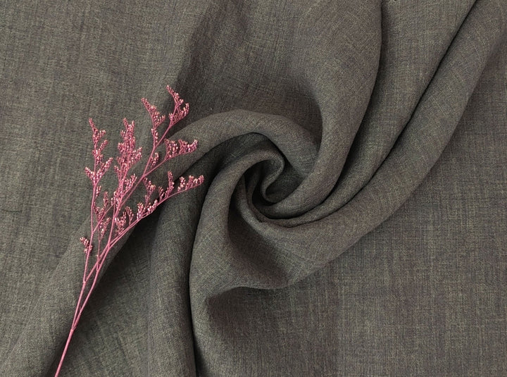 100% Linen Fabric: Delave High-Twisted Linen 14s, Medium Weight, New for 2024, 7712 7713 7682 - The Linen Lab - Khaki(Dark)