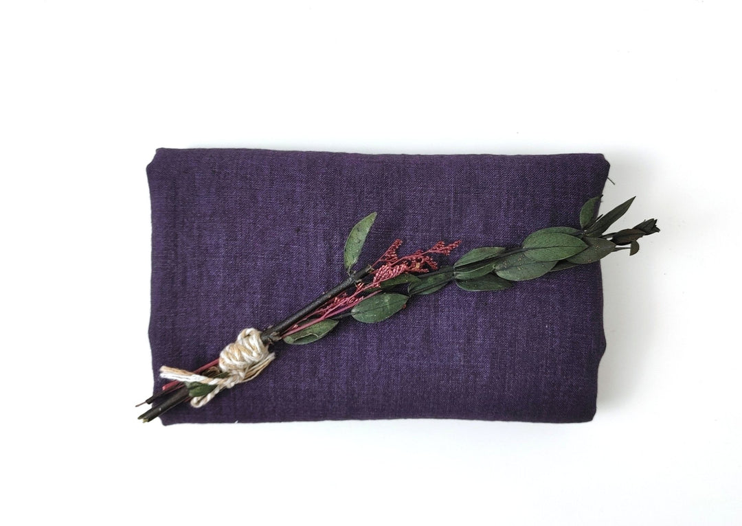 100% Linen Fabric: Delave High-Twisted Linen 14s, Medium Weight, New for 2024, 7712 7713 7682 - The Linen Lab - Violet