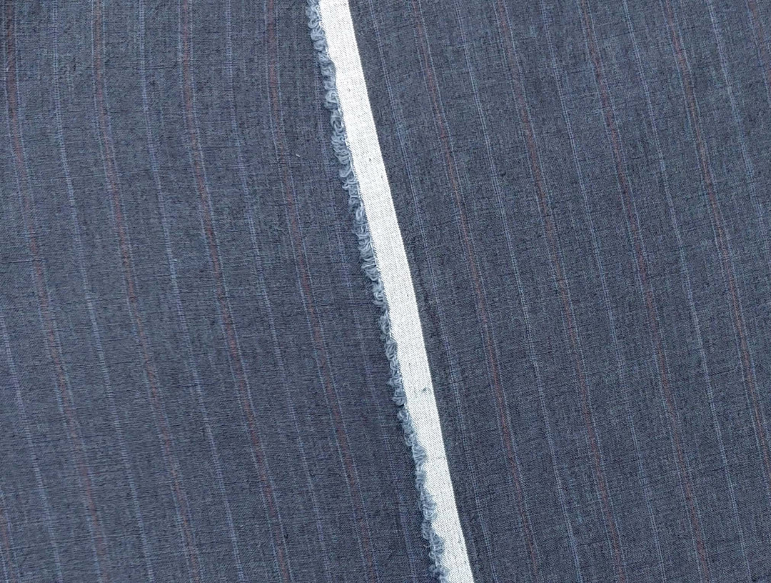 100% Linen Fabric Delave Stripe Lightweight 7500 7501 7751 7723 7724 - The Linen Lab - Beige