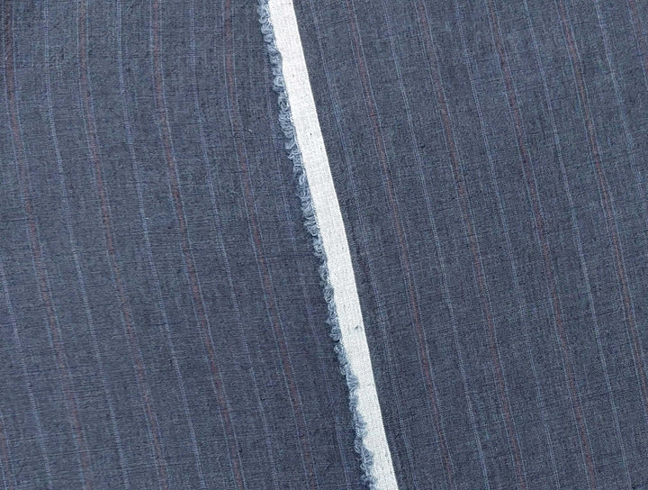 100% Linen Fabric Delave Stripe Lightweight 7500 7501 7751 7723 7724 - The Linen Lab - Beige