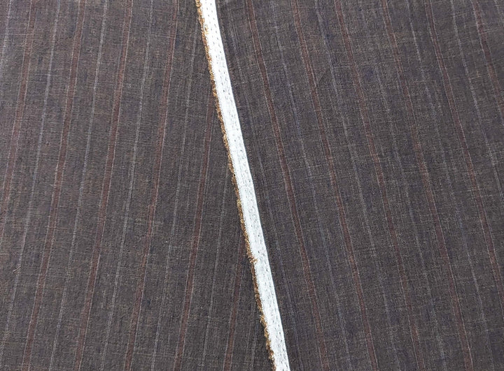 100% Linen Fabric Delave Stripe Lightweight 7500 7501 7751 7723 7724 - The Linen Lab - Grey