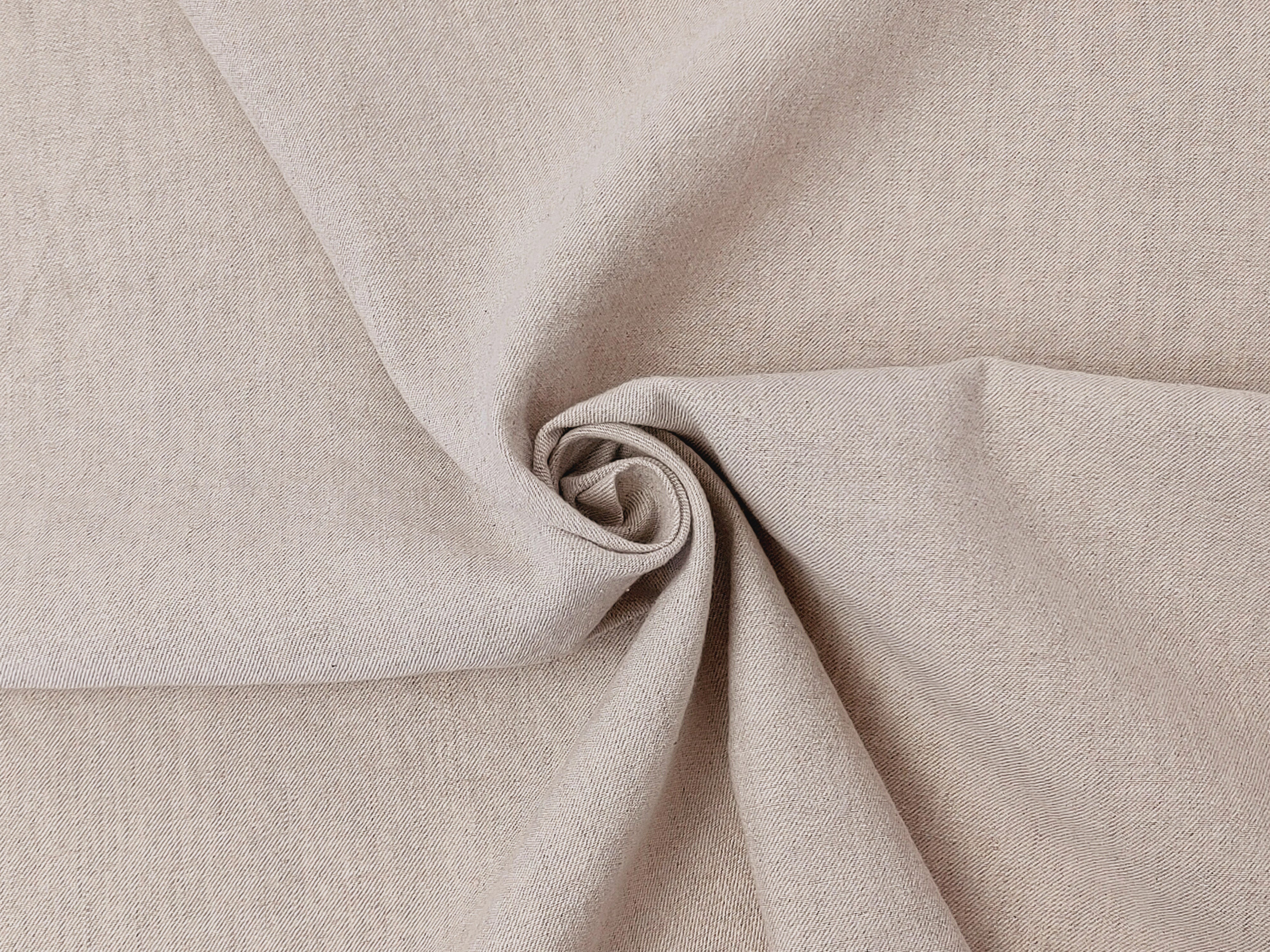 Denim-Inspired Linen Cotton Twill Fabric – Pre-Washed, Medium Weight, Slightly Rough Texture 7869 7870 7871 7872 7873 7874