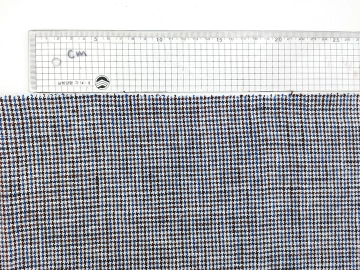 100% Linen Houndstooth StarCheck Fabric: Heavyweight Elegance 6751 6752 6509