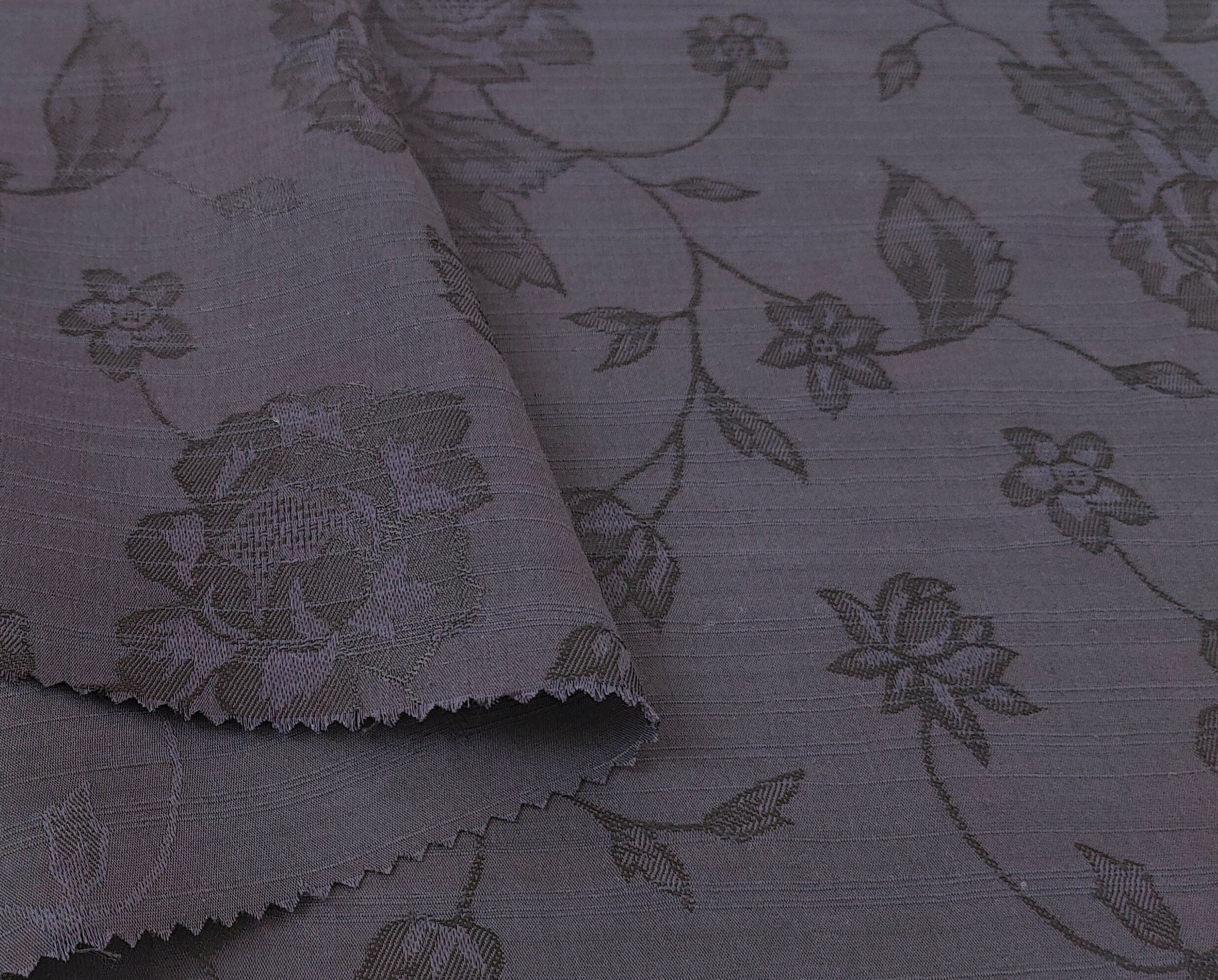 Silky Floral Jacquard Fabric - Tencel Rayon Cotton, Light & Soft 3505 2807 2088