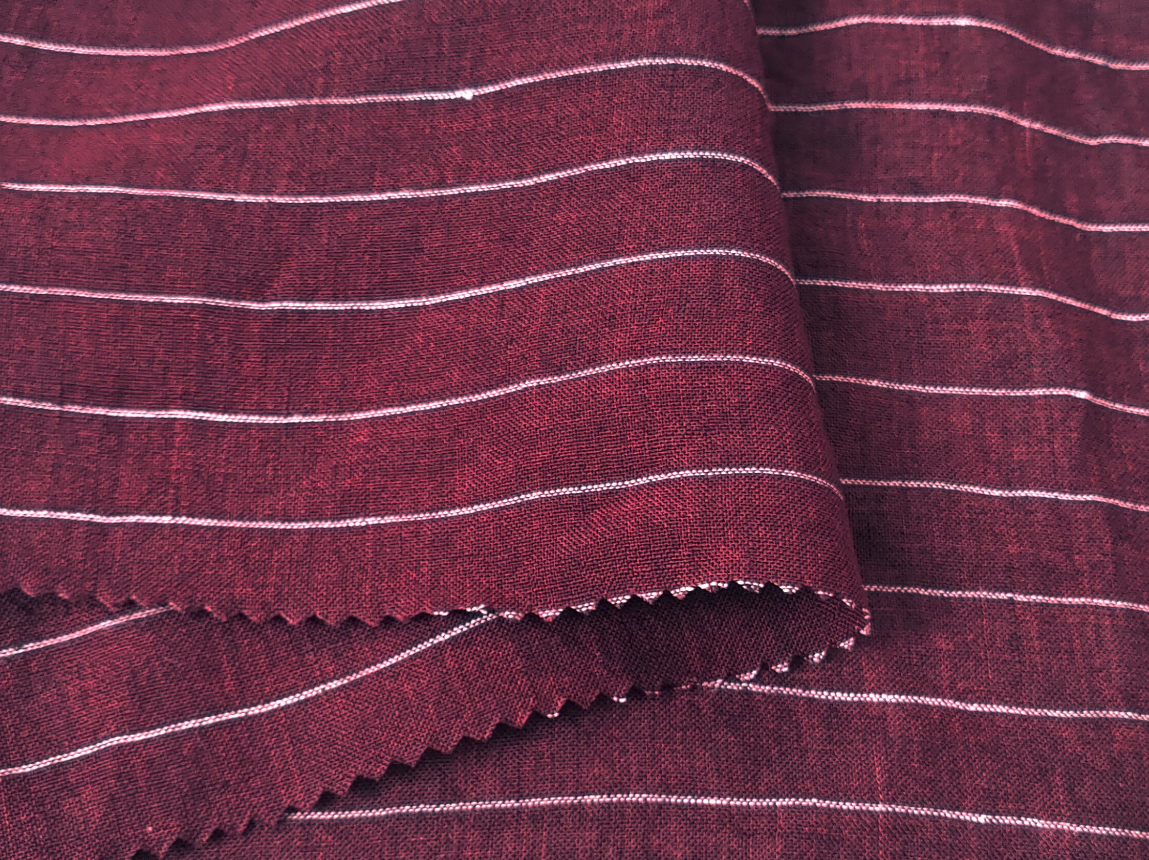 100% Linen Fabric - Light and Airy with Horizontal Stripes  7917 7920 7941