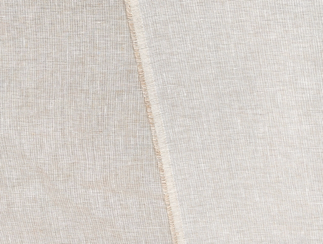 100% Linen Dobby Dot Chambray Fabric - Medium Weight 7908 7913 7914 7915 7916
