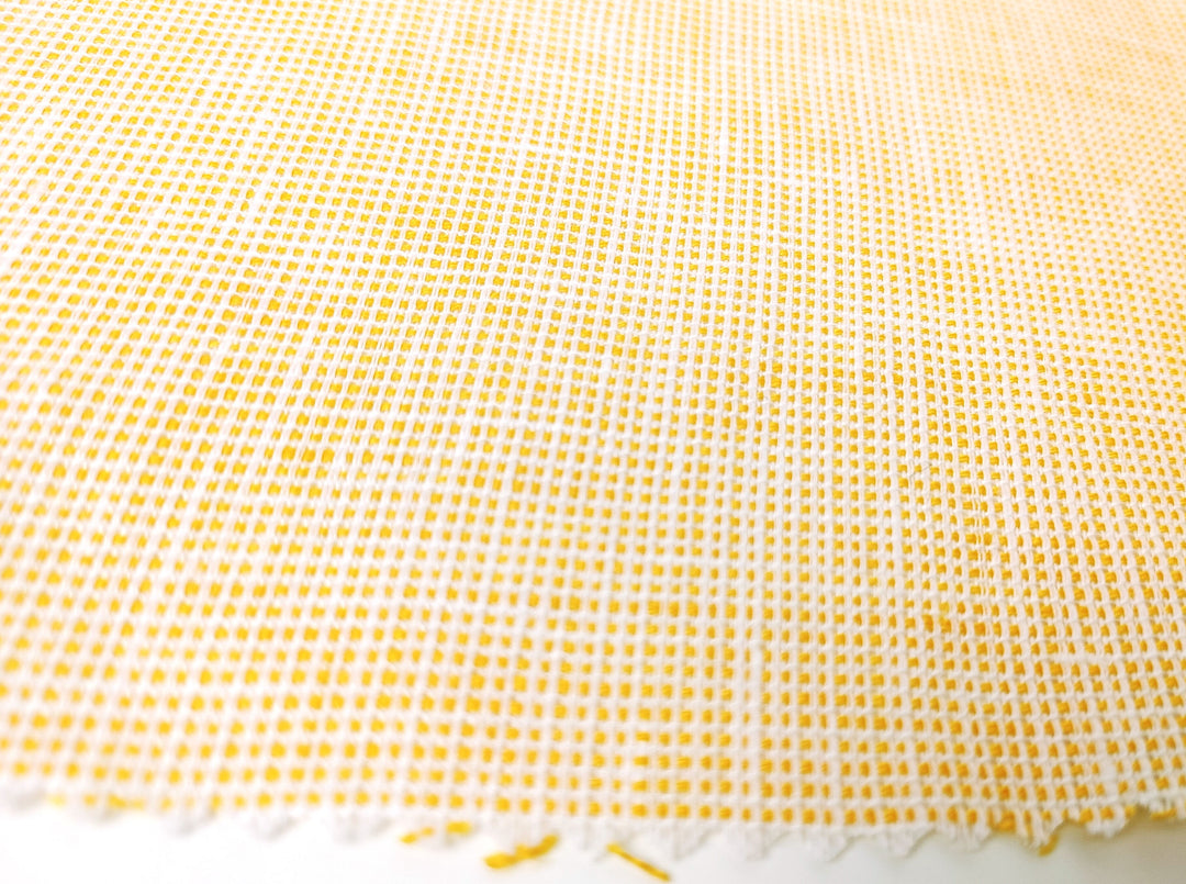 100% Linen Dobby Dot Chambray Fabric - Medium Weight 7908 7913 7914 7915 7916
