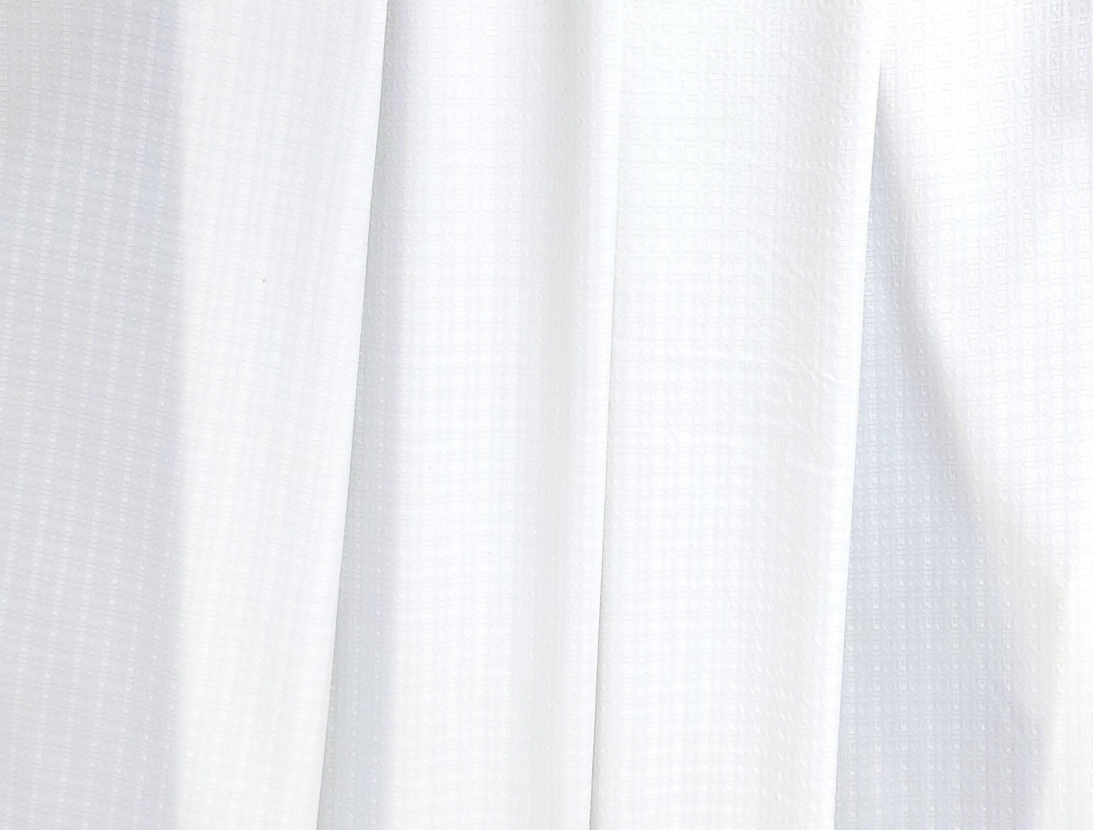 White Polyester Nylon PU Jacquard Fabric - Highly Stretchable 3927