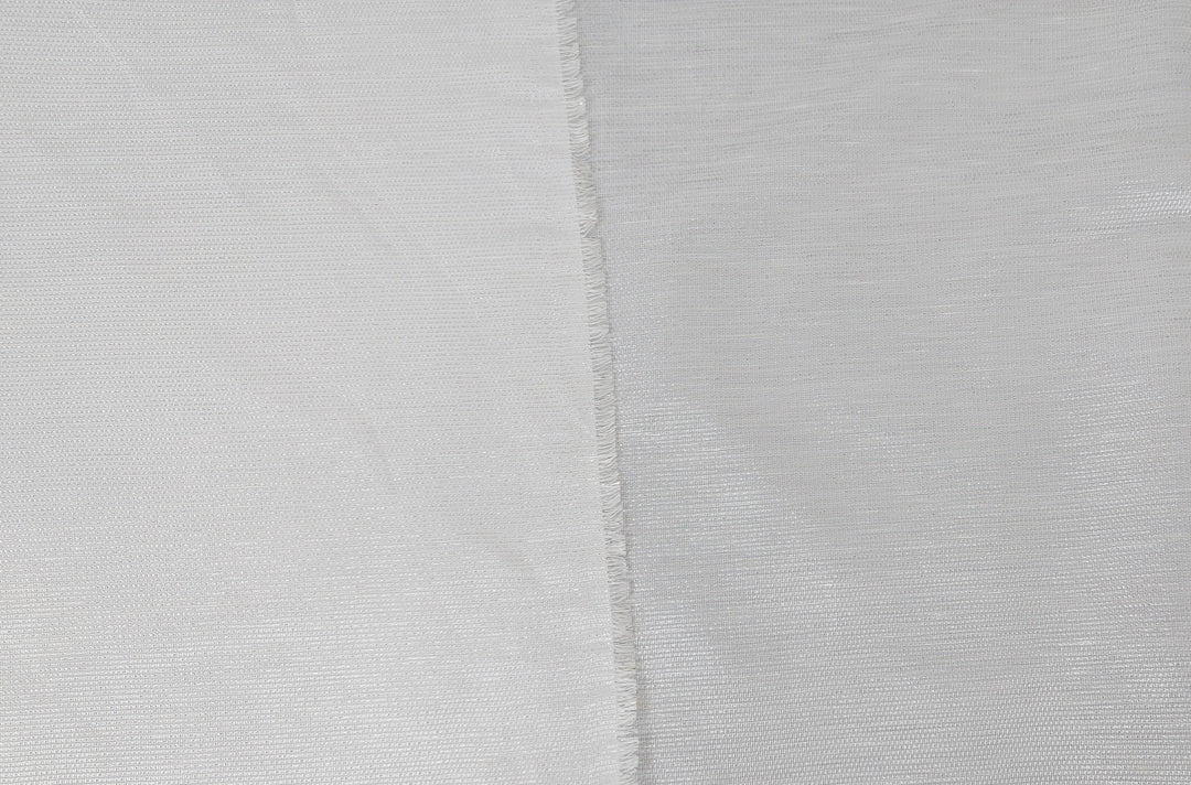 Elegant Linen Rayon Silver Lurex Fabric 2552