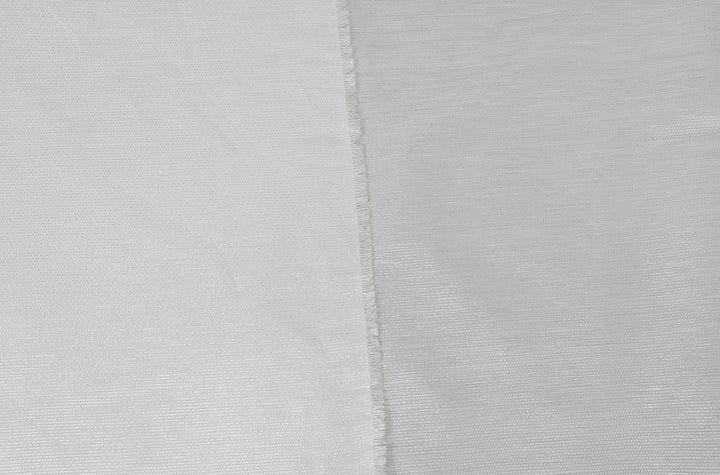 Elegant Linen Rayon Silver Lurex Fabric 2552