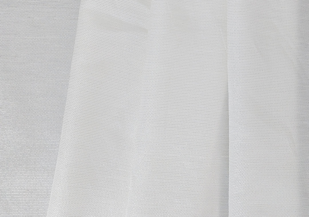 Elegant Linen Rayon Silver Lurex Fabric 2552