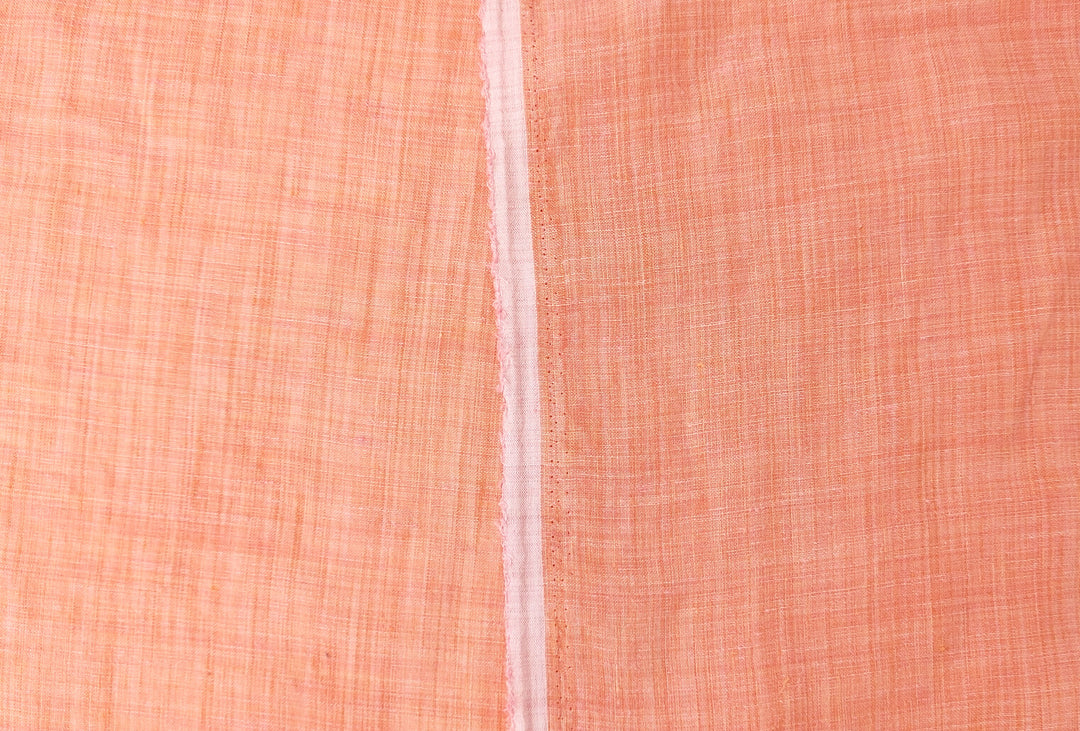 Vibrant Orange 100% Linen Fabric – Space-Dyed, Lightweight Perfection 4758