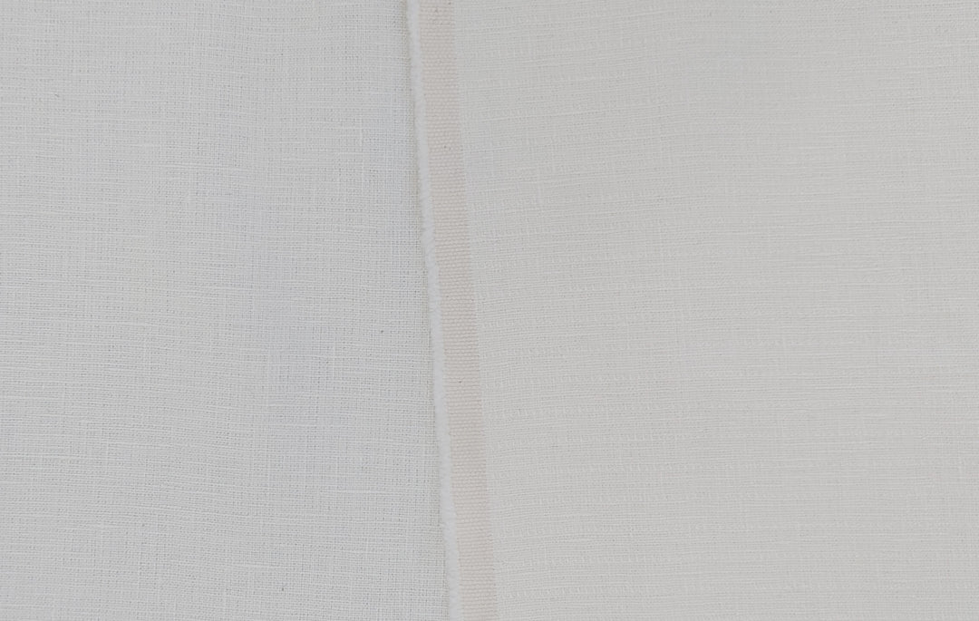 Heavyweight Double Face Linen Fabric - White, Soft Handfeel 4240
