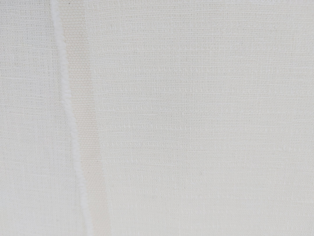 Heavyweight Double Face Linen Fabric - White, Soft Handfeel 4240