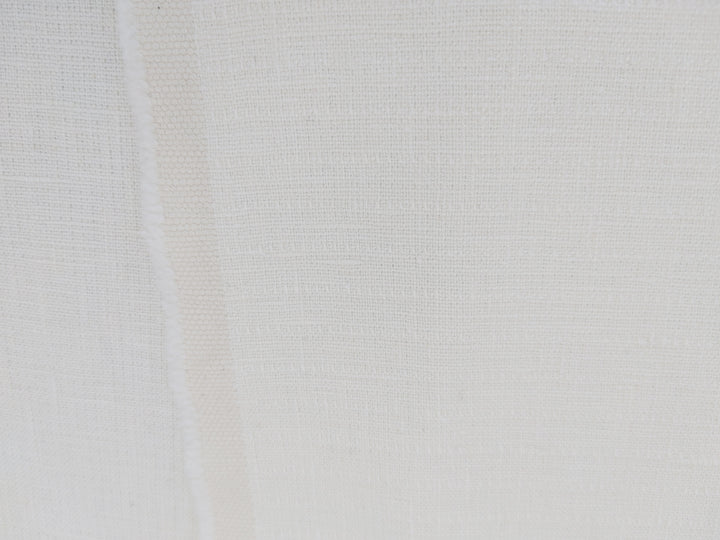 Heavyweight Double Face Linen Fabric - White, Soft Handfeel 4240