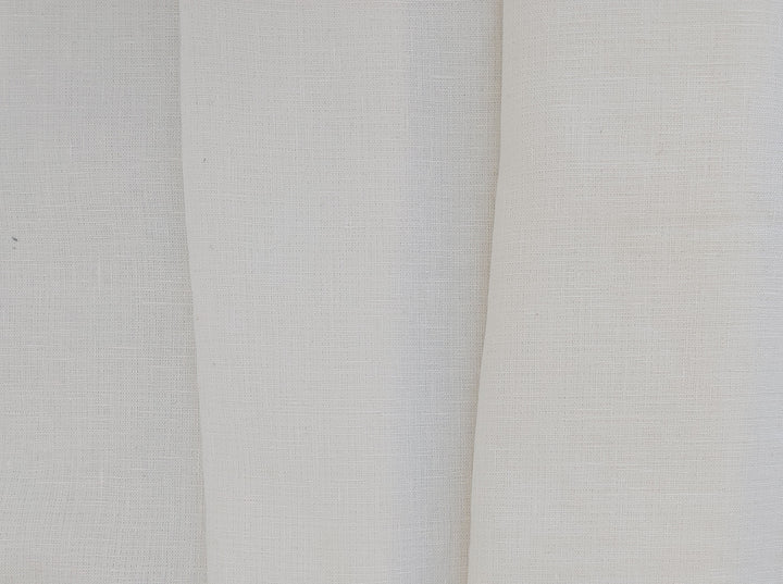 Heavyweight Double Face Linen Fabric - White, Soft Handfeel 4240