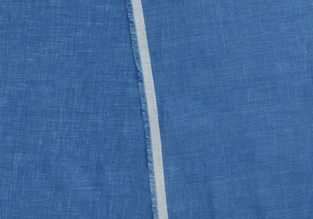 Blue Delave 100% Linen Fabric – Lightweight & Soft 4330