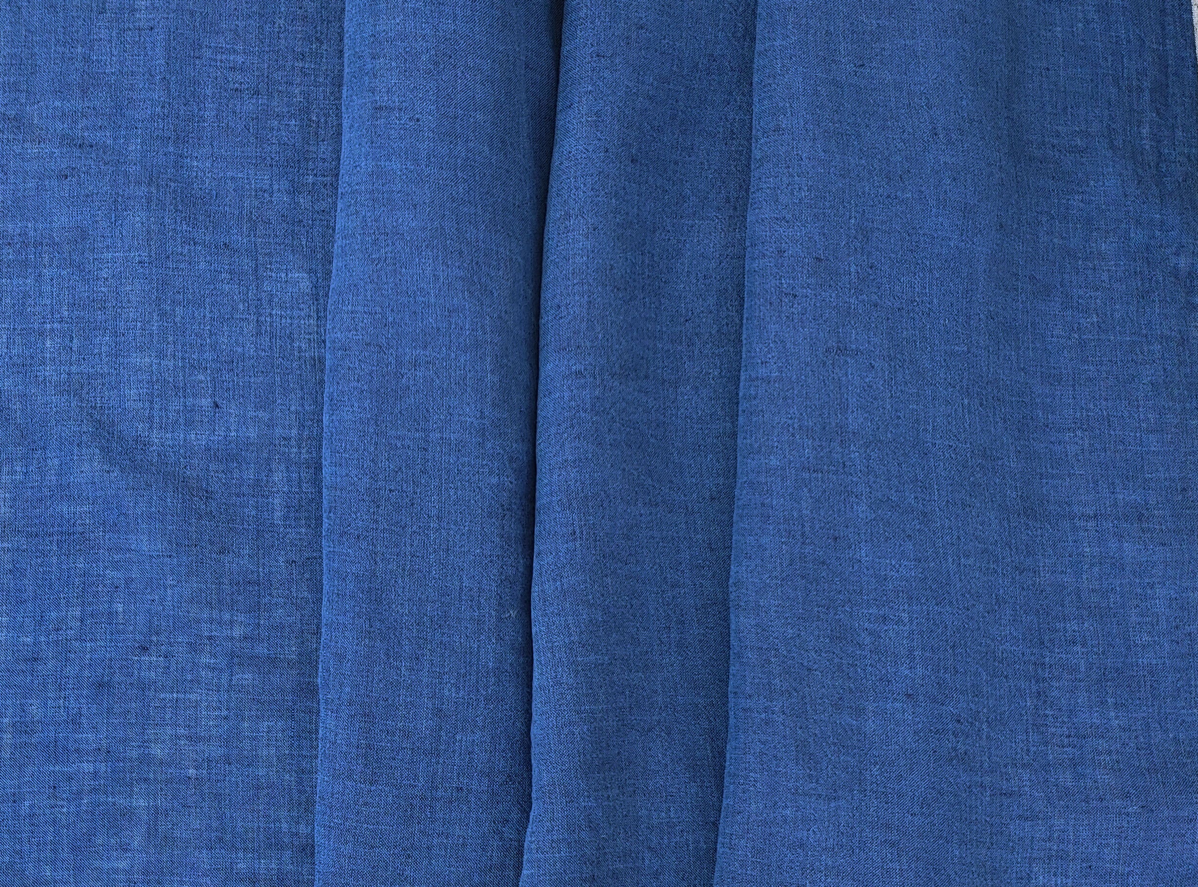 Navy Chambray Linen Fabric – Light Weight, Soft, and Crisp with a Cool Touch