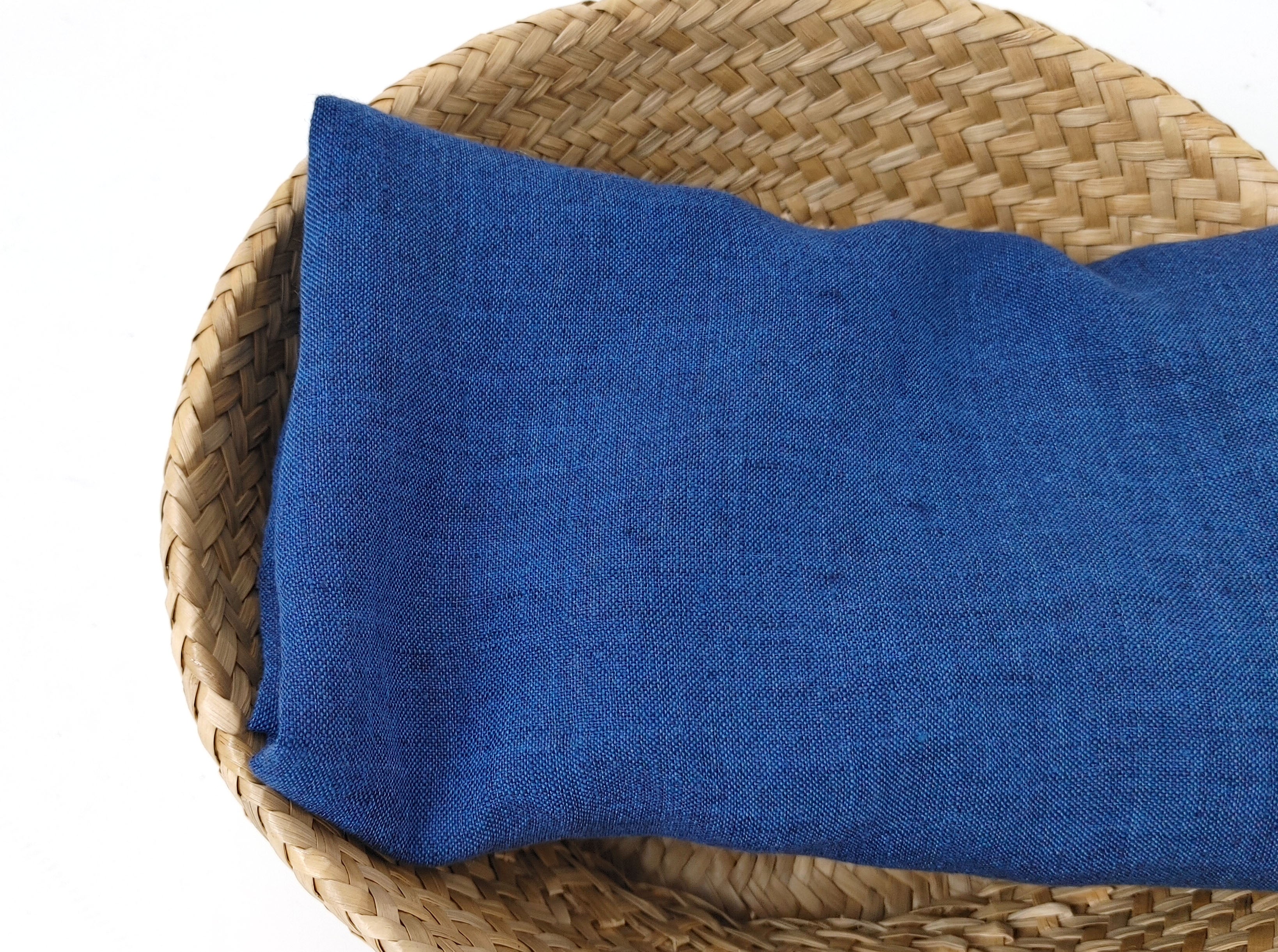 Navy Chambray Linen Fabric – Light Weight, Soft, and Crisp with a Cool Touch