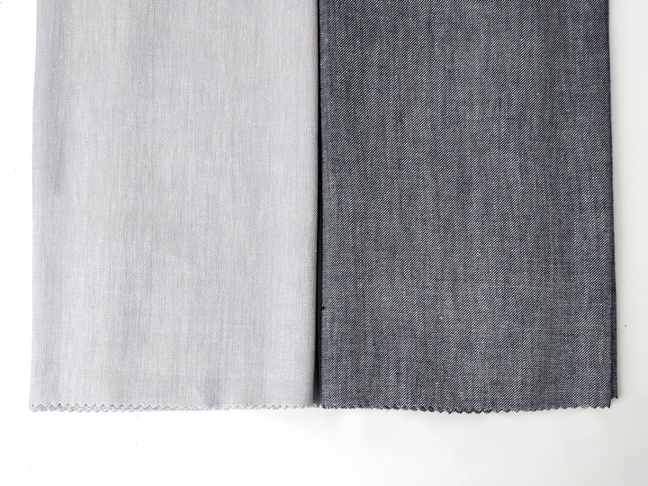 Denim-Style Linen Rayon Stretch Fabric with Twill Weave 7971 7972