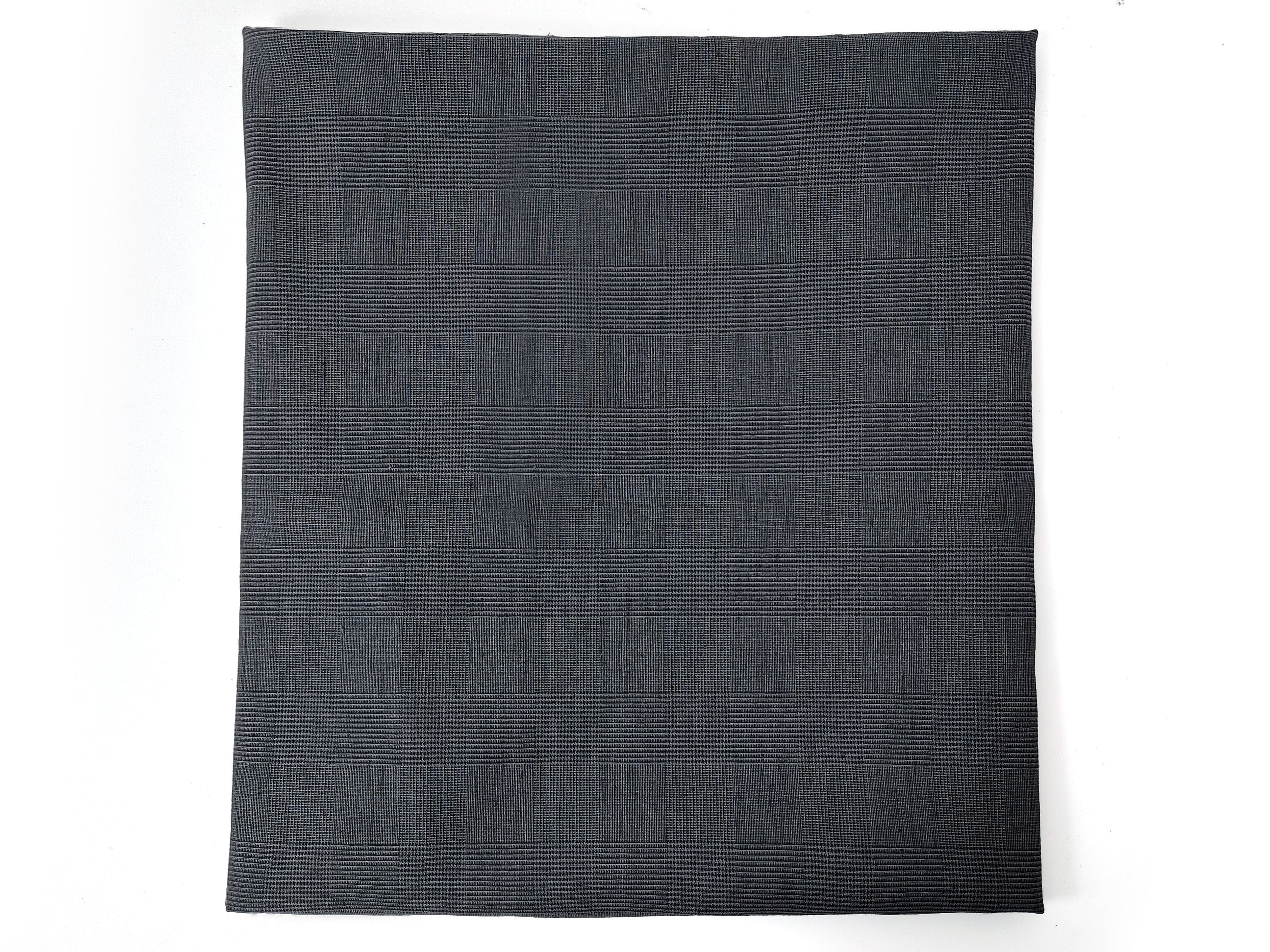 Grey Glen Plaid Linen/Cotton Stretch Fabric – Soft, Pre-Washed 8067