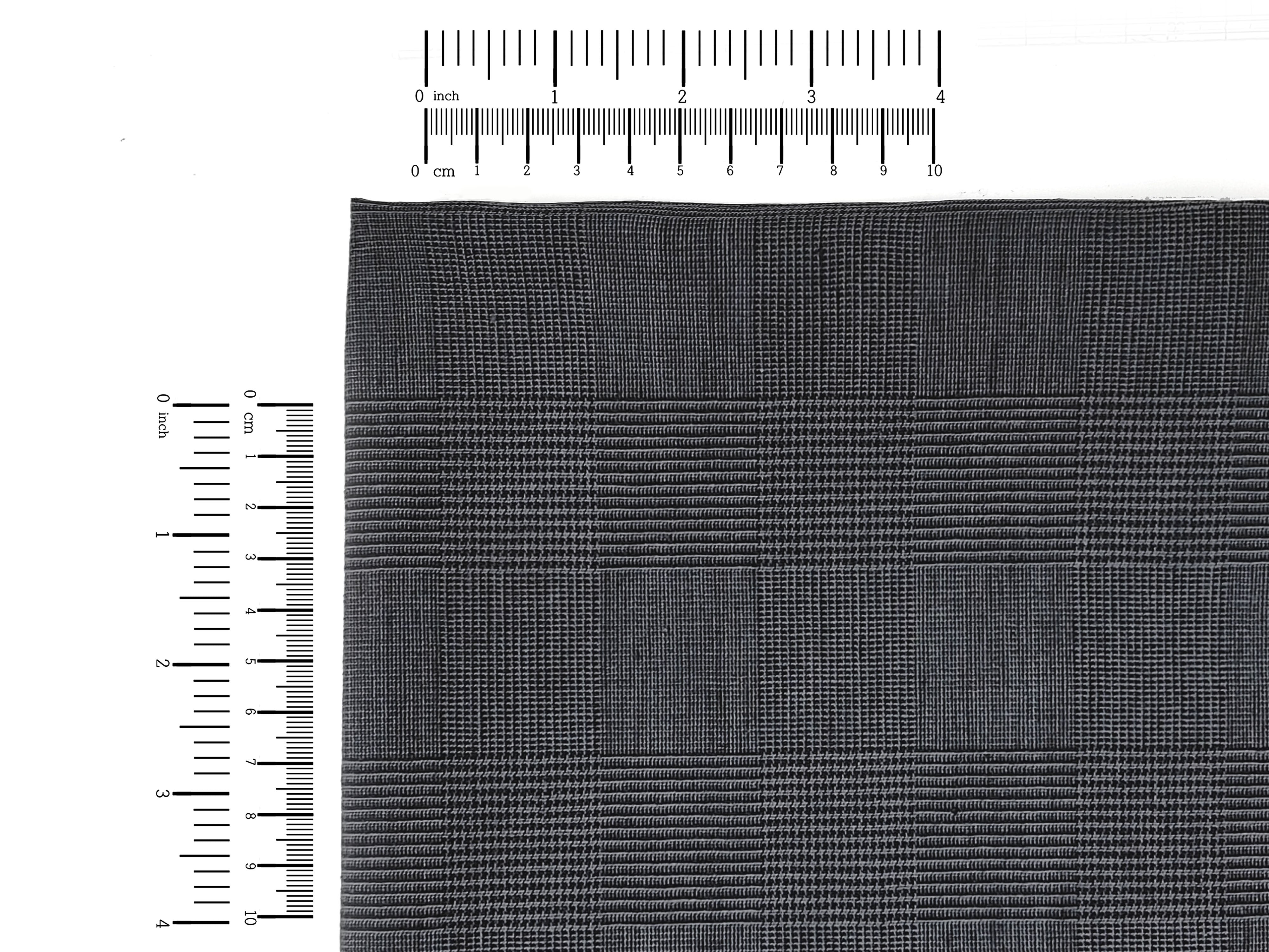 Grey Glen Plaid Linen/Cotton Stretch Fabric – Soft, Pre-Washed 8067