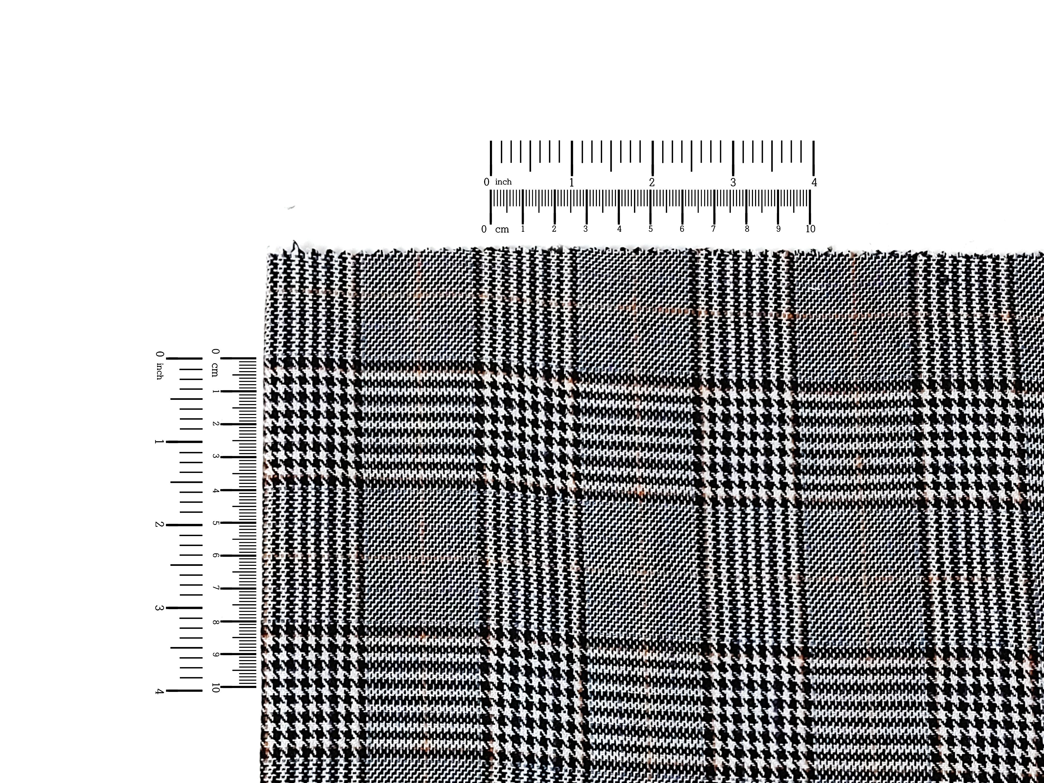 Linen Rayon 4 color Glen Plaid Fabric (6612)