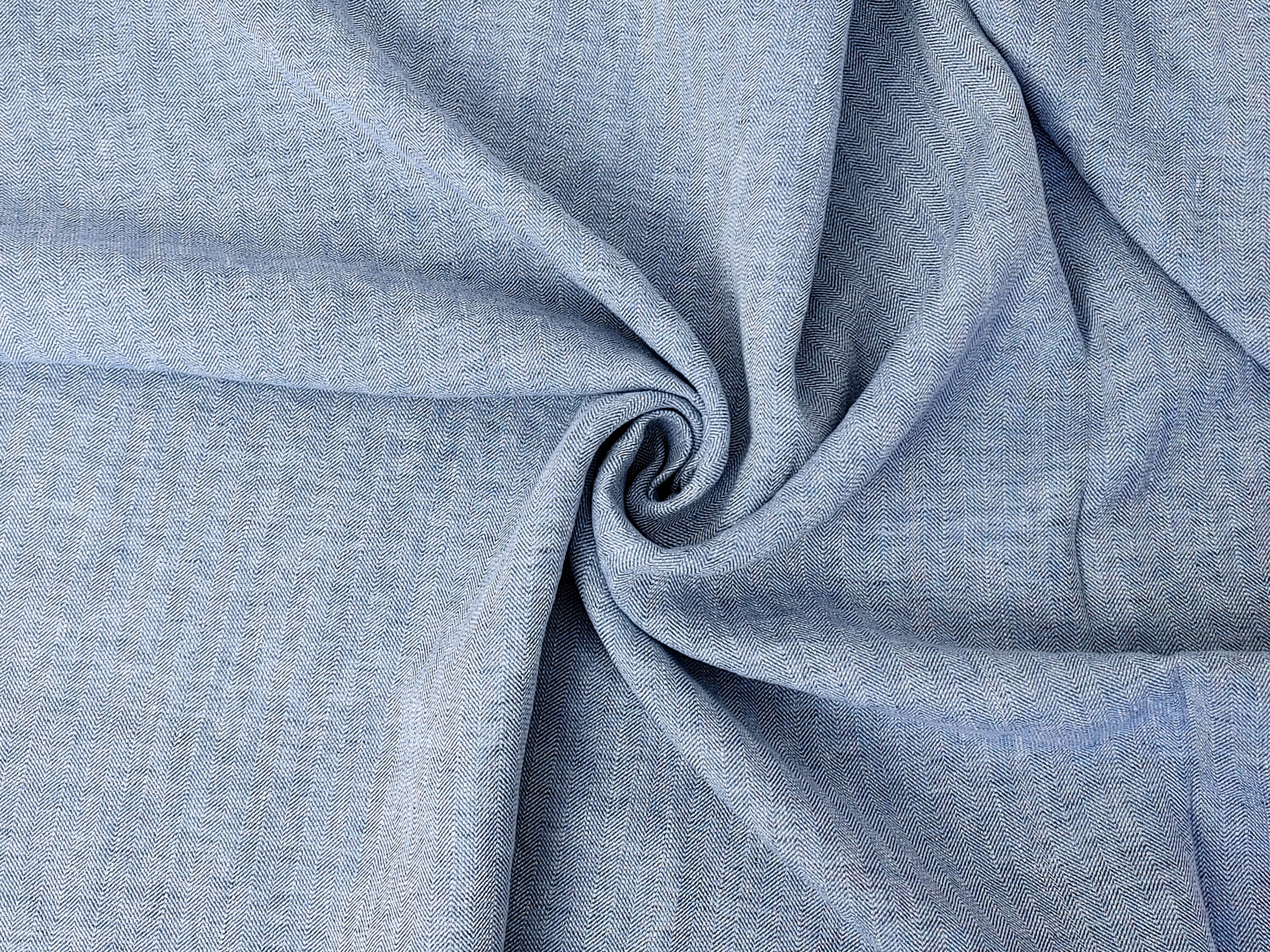 Linen-Rayon-Cotton Herringbone Twill Fabric – Unique Texture, Medium-Heavy Weight 8073 7846 8072 8074