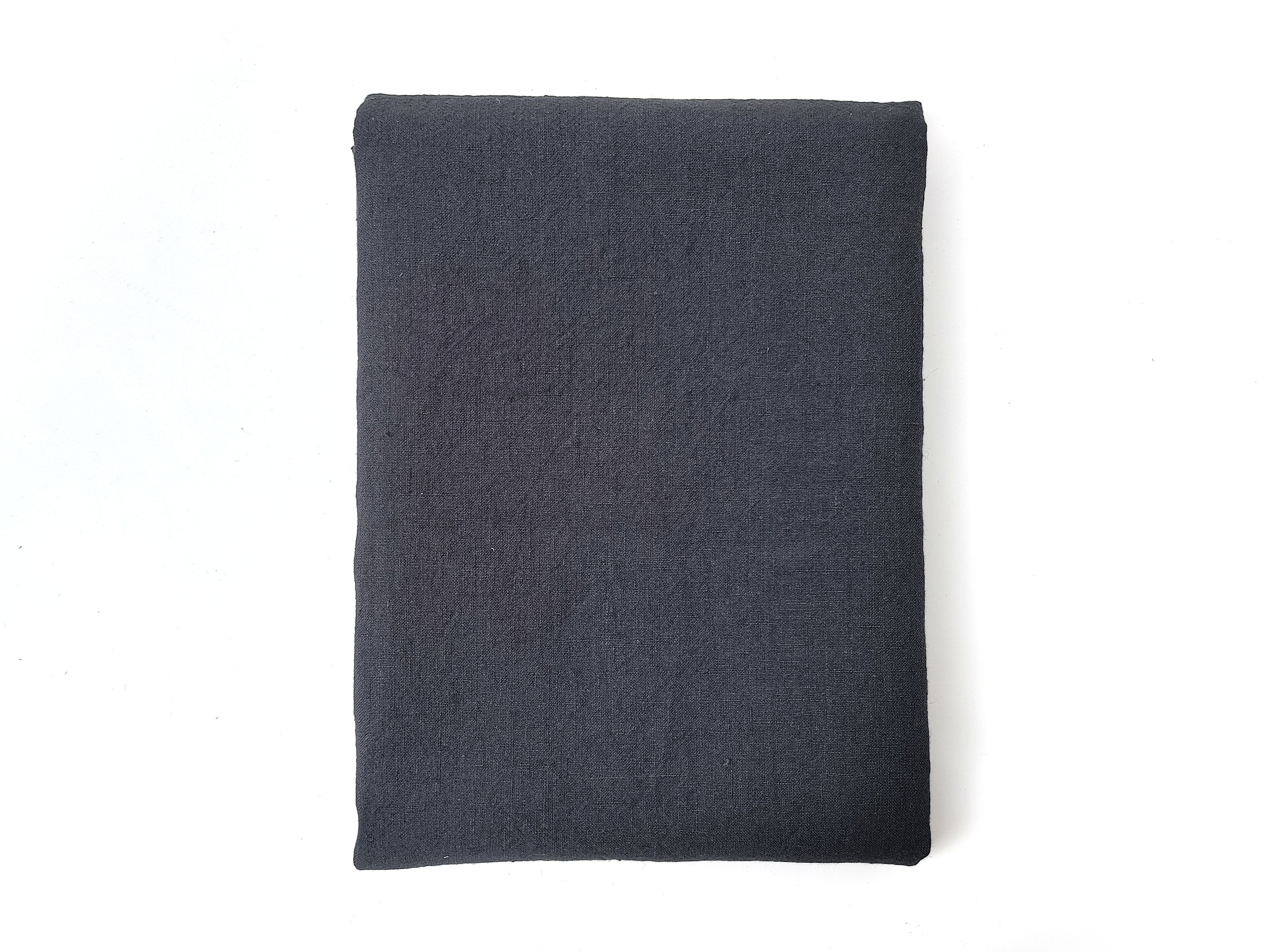 High-Twist 100% Linen Fabric – Soft, Cool, and Textured in Brown & Dark Grey 8001 8002