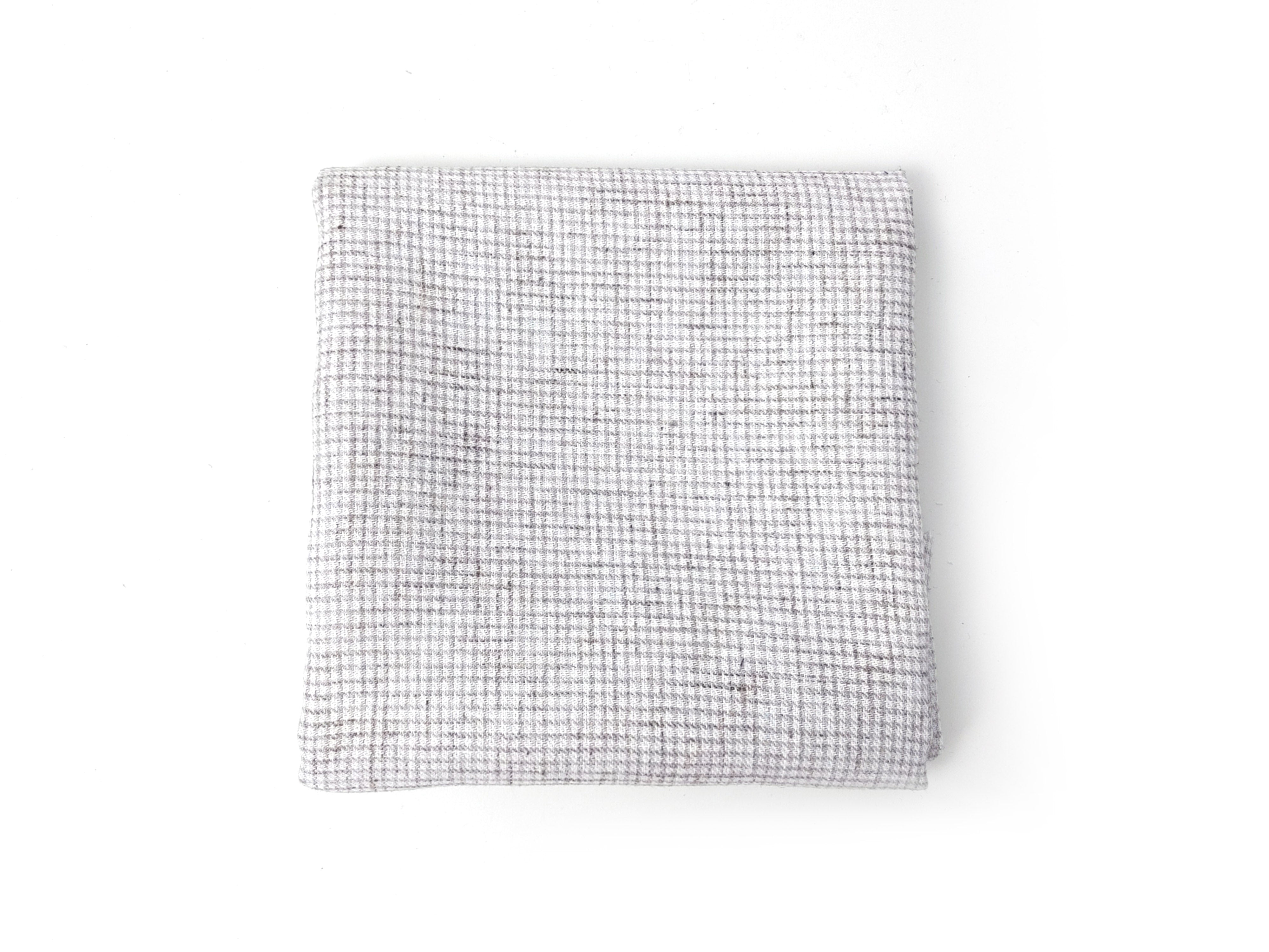 Subtle Gingham Check Linen-Polyester Fabric – Soft Handfeel, Melange Effect 7995 7996