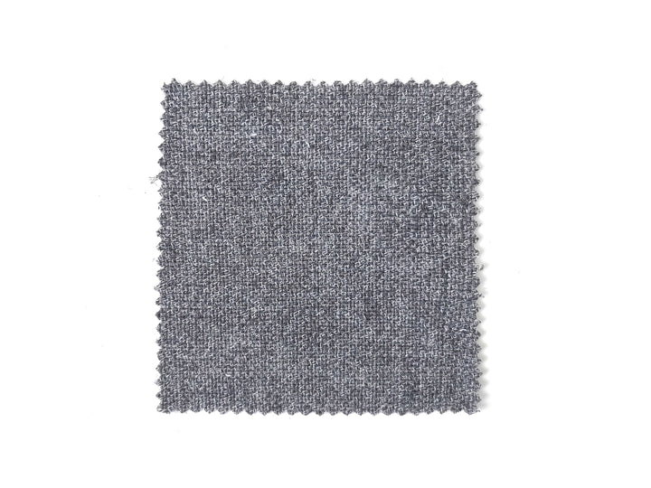 Double-Face Fabric: Grey Linen-Polyester Blend Front with Ivory Cotton Back 8090