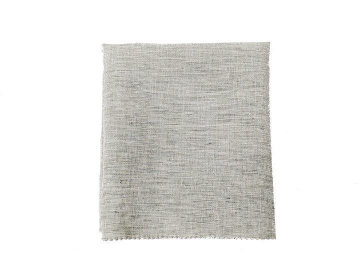 100% Linen Greenish Beige Chambray Fabric – Soft, Lightweight 6361