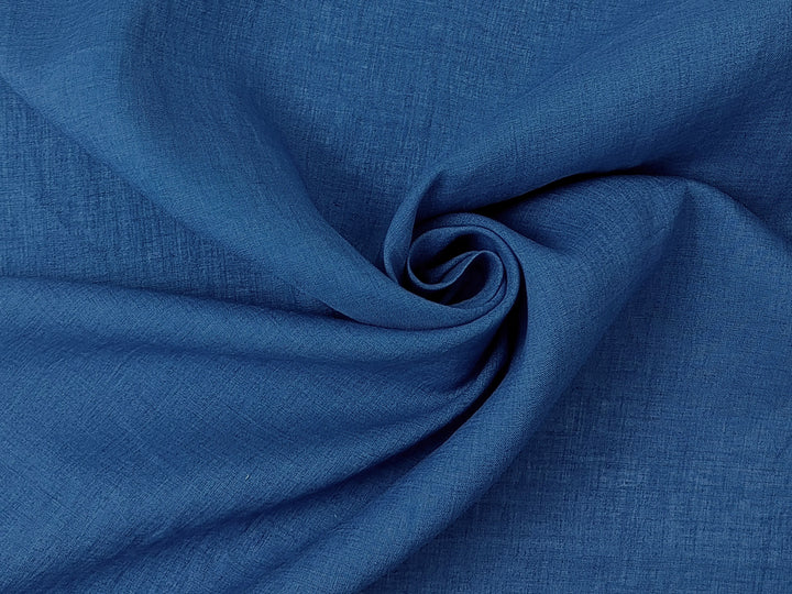Vintage Delavé Blue 100% Linen Fabric – Soft, Lightweight, Pre-Washed 7967