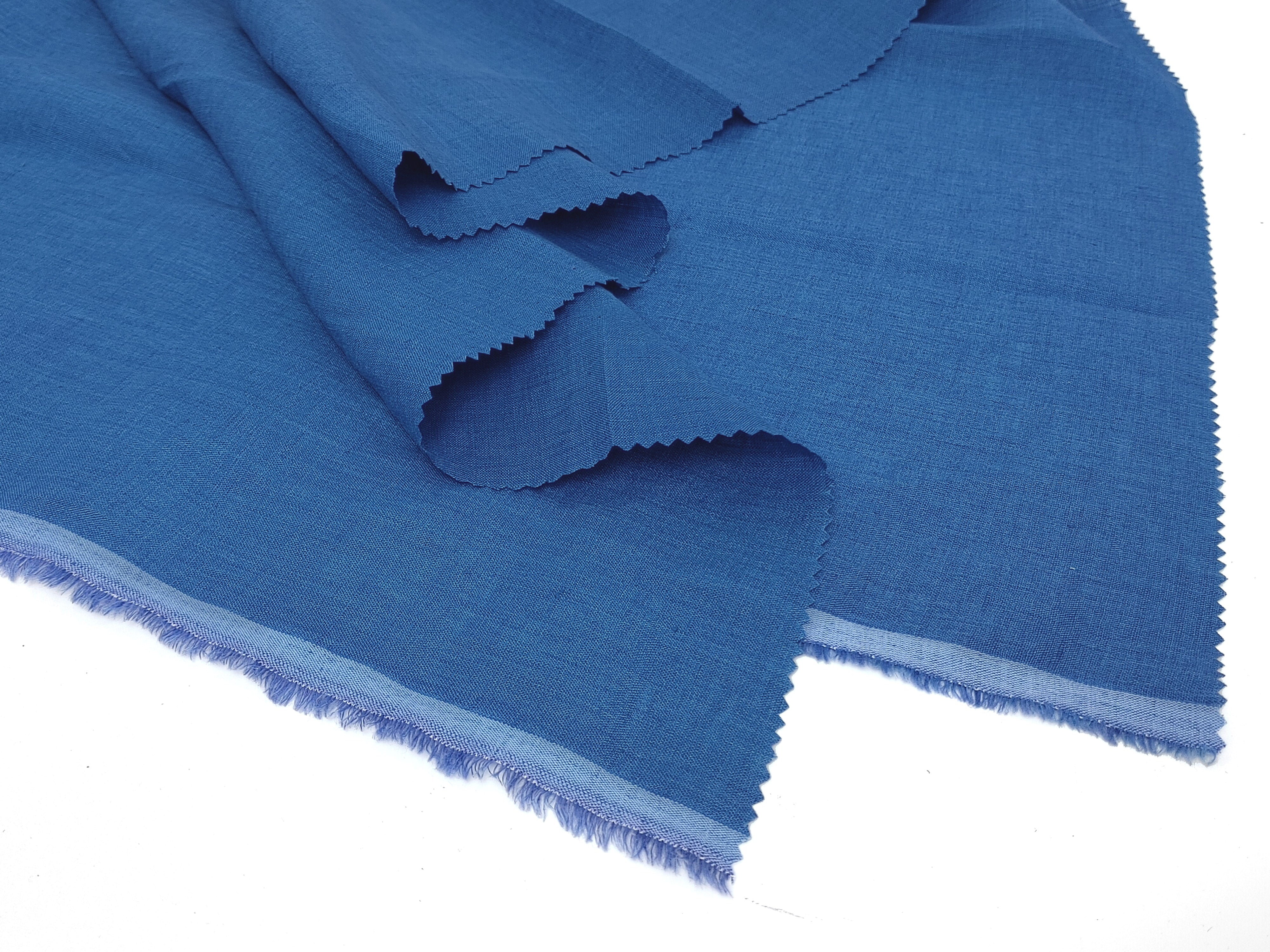 Vintage Delavé Blue 100% Linen Fabric – Soft, Lightweight, Pre-Washed 7967