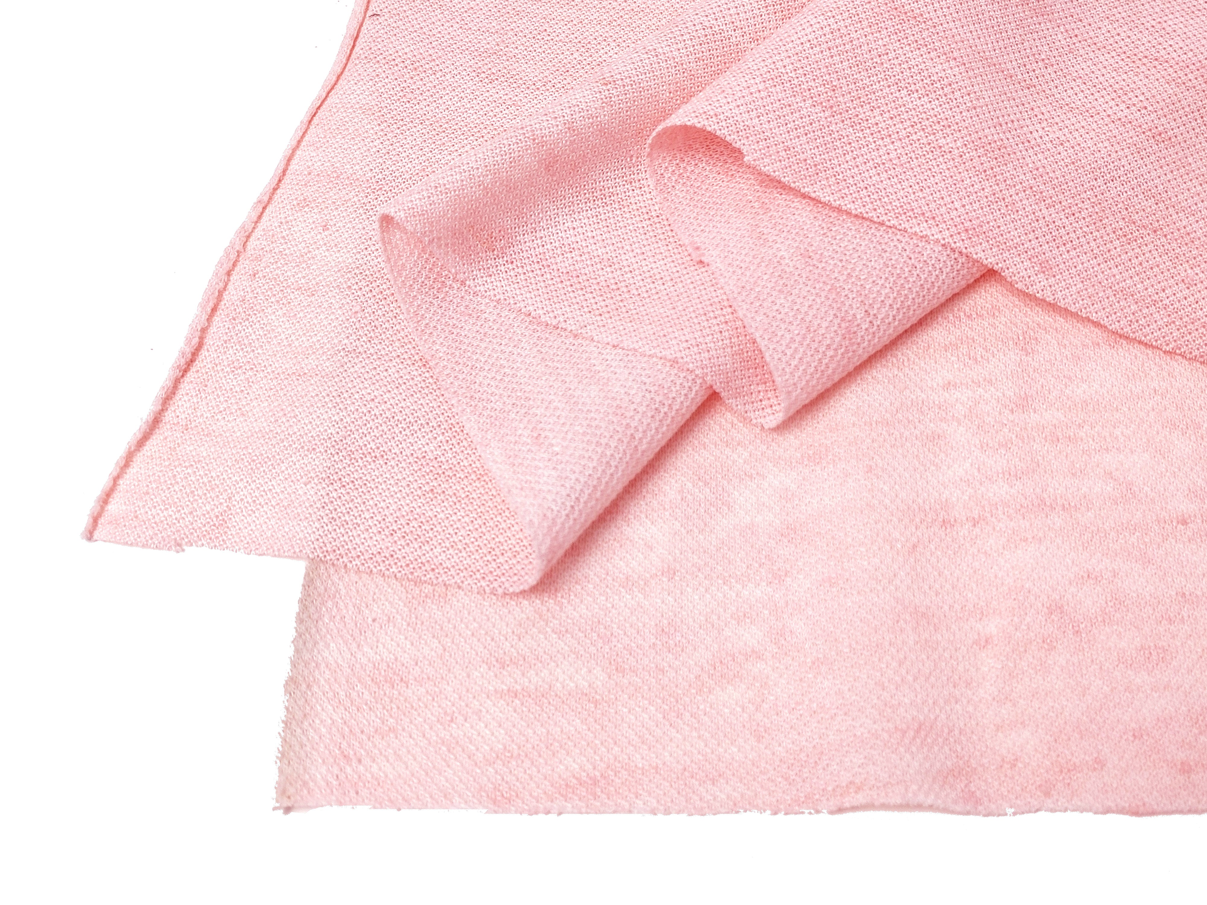 Pink Melange Linen-Nylon Blend Knit Fabric 4387