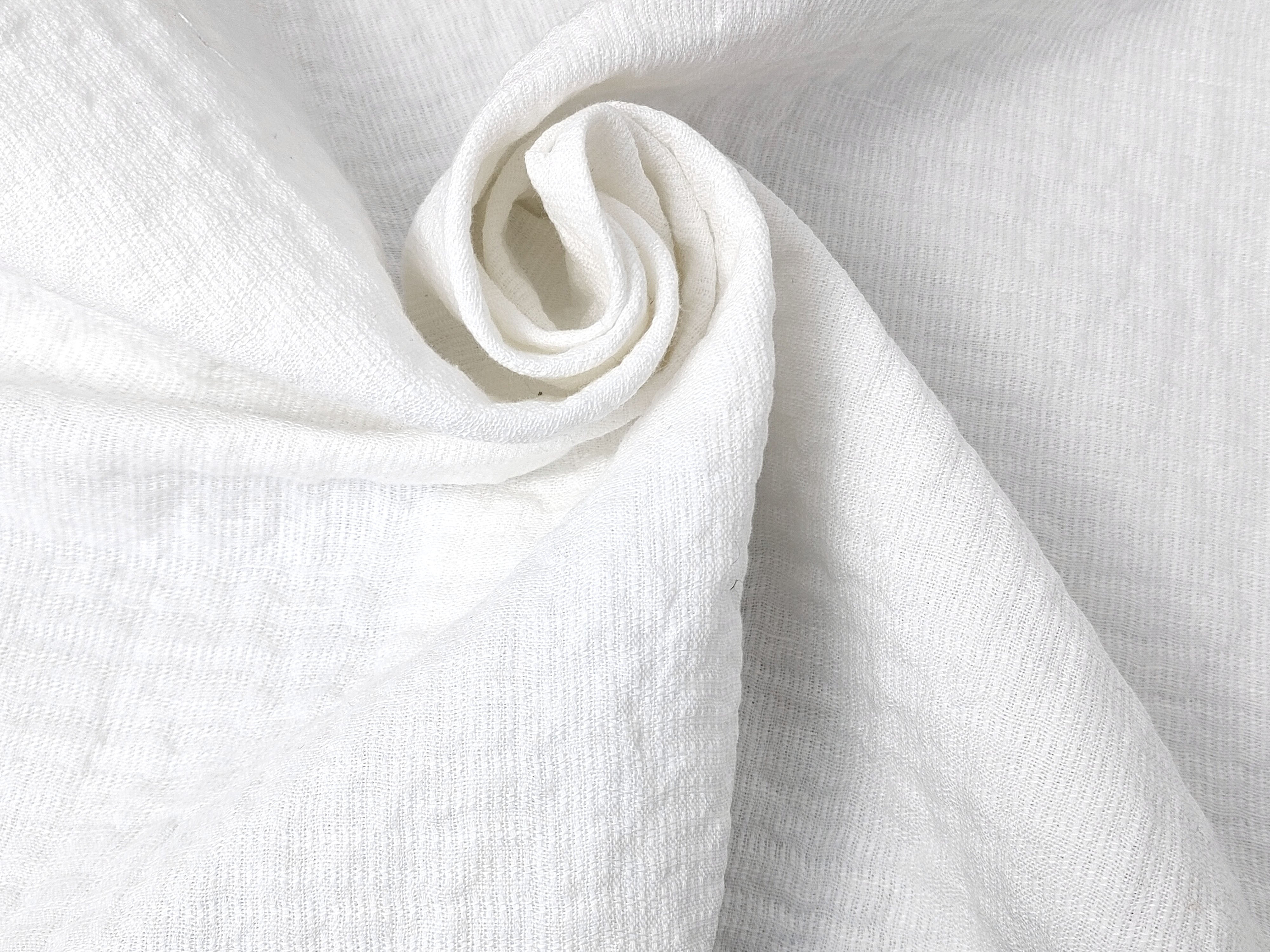 Linen Rayon Cotton Blend Fabric - Double Face, Subtle Wrinkle Effect, Pre-Washed Soft Feel 7230 7192