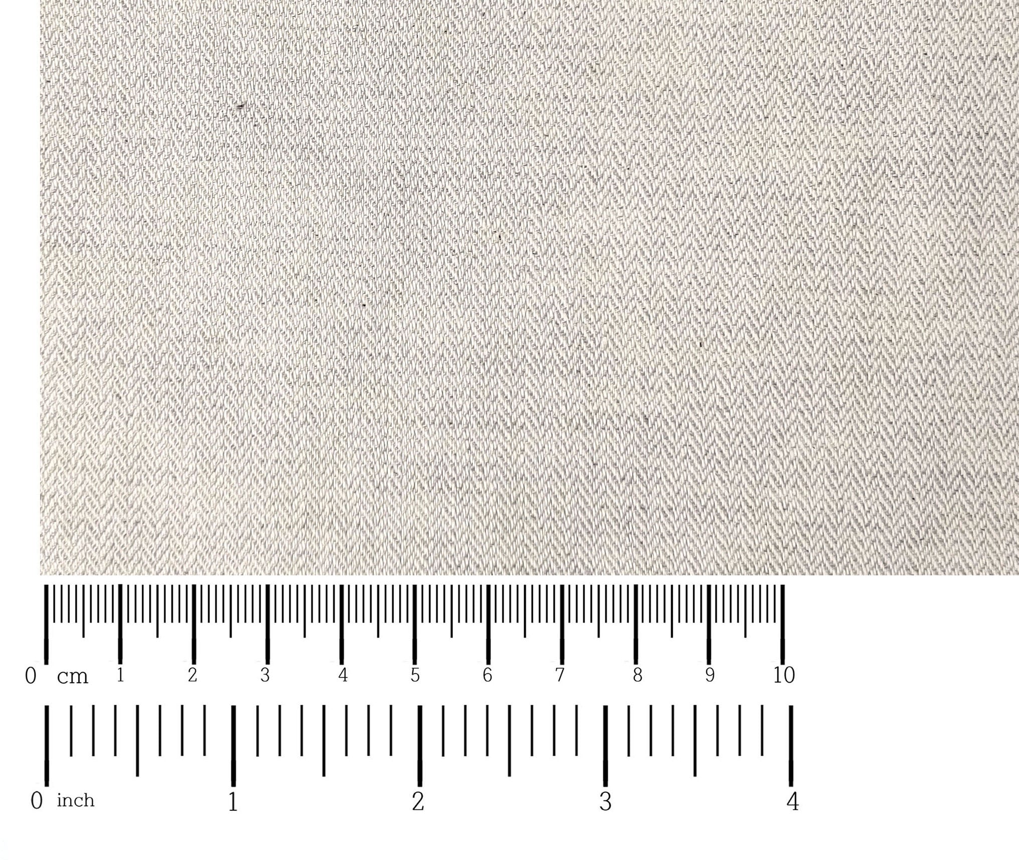 Natural Color Linen Cotton Herringbone Twill Fabric 2172