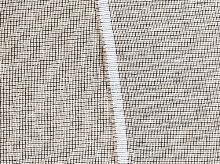 100% Linen Fabric – Fine 21s Yarn, Light & Soft Small Gingham Starcheck 6737 6748 7367