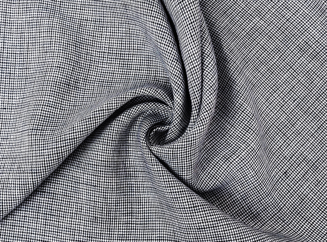 100% Linen Fabric – Fine 21s Yarn, Light & Soft Small Gingham Starcheck 6737 6748 7367