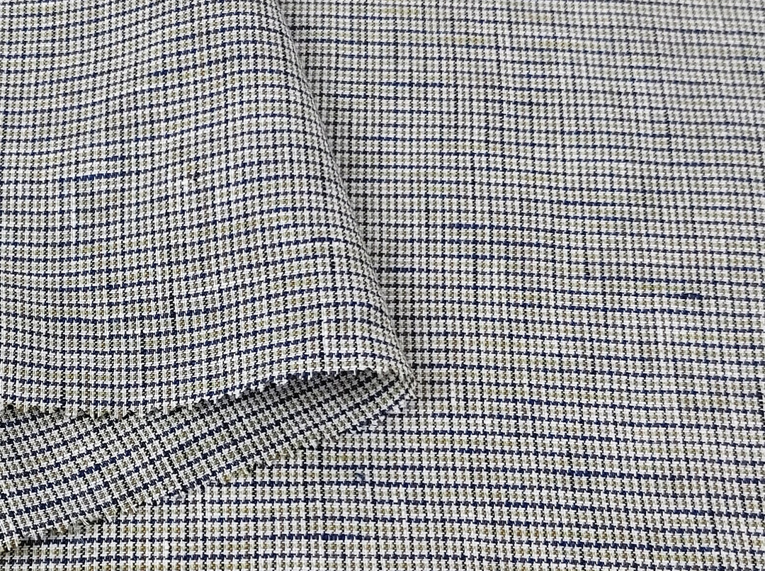 100% Linen Fabric – Fine 21s Yarn, Light & Soft Small Gingham Starcheck 6737 6748 7367