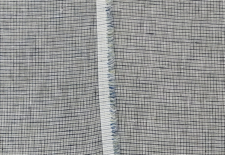 100% Linen Fabric – Fine 21s Yarn, Light & Soft Small Gingham Starcheck 6737 6748 7367