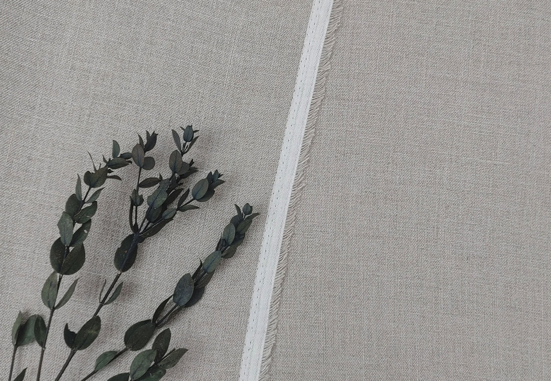 Earthy Natural Hemp Fabric | 100% Hemp, Lightweight & Semi-Sheer 8160