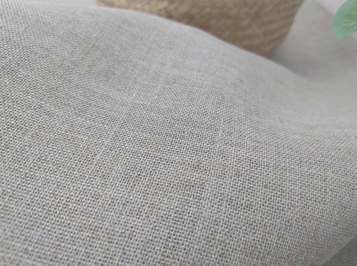 Earthy Natural Hemp Fabric | 100% Hemp, Lightweight & Semi-Sheer 8160