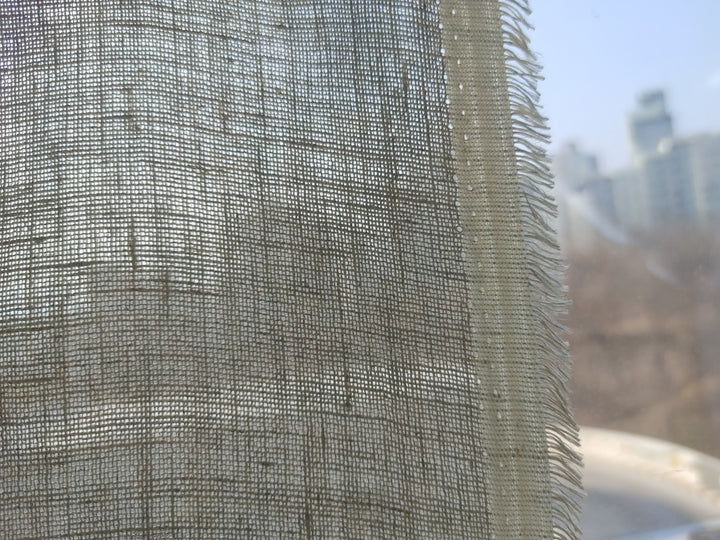 Earthy Natural Hemp Fabric | 100% Hemp, Lightweight & Semi-Sheer 8160