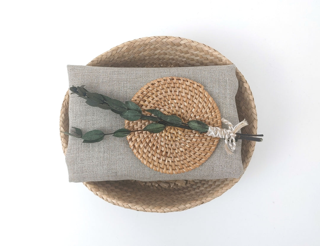 Earthy Natural Hemp Fabric | 100% Hemp, Lightweight & Semi-Sheer 8160