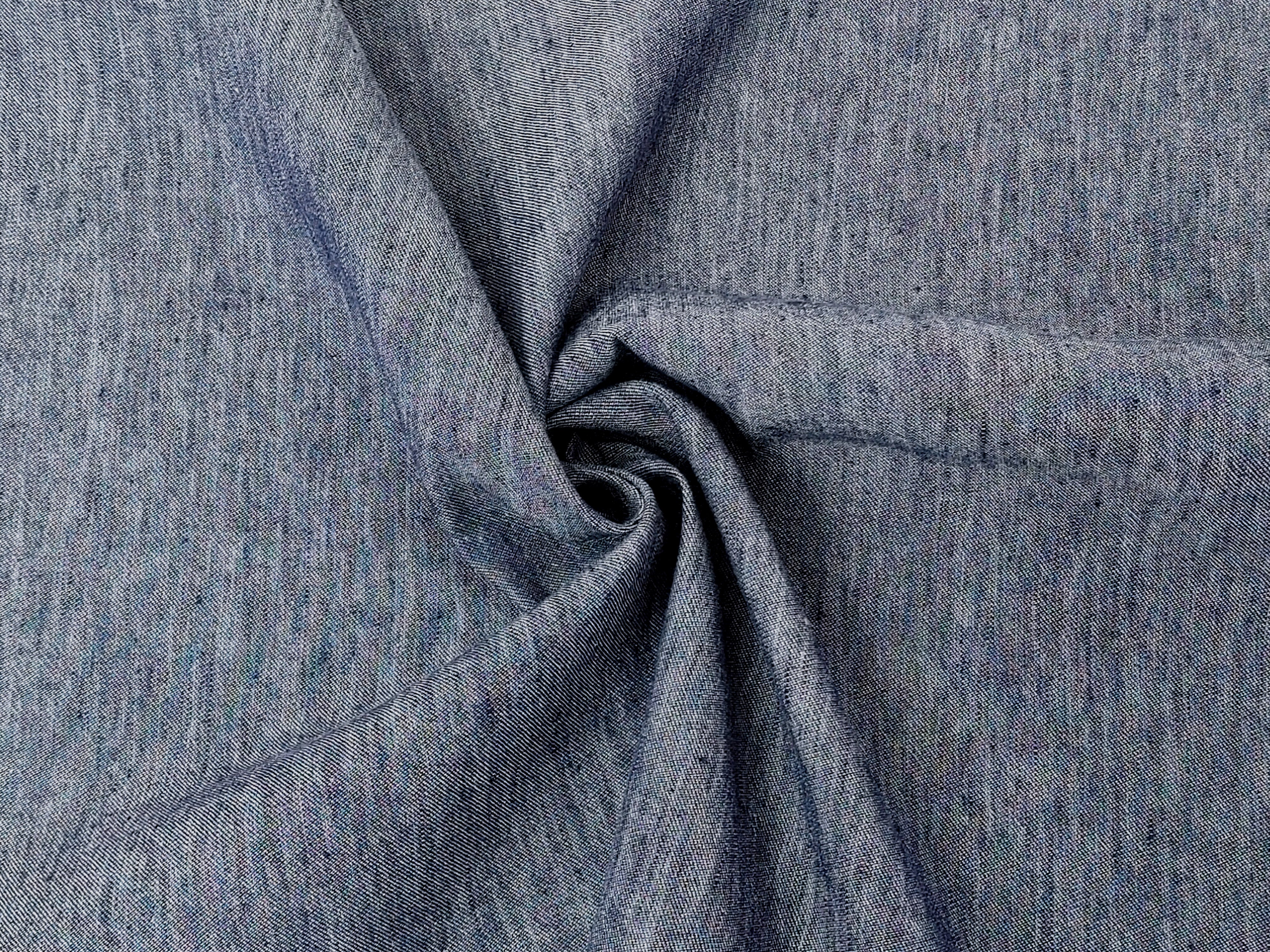 Denim-Inspired Linen Cotton Twill Fabric – Pre-Washed, Medium Weight, Slightly Rough Texture 7869 7870 7871 7872 7873 7874