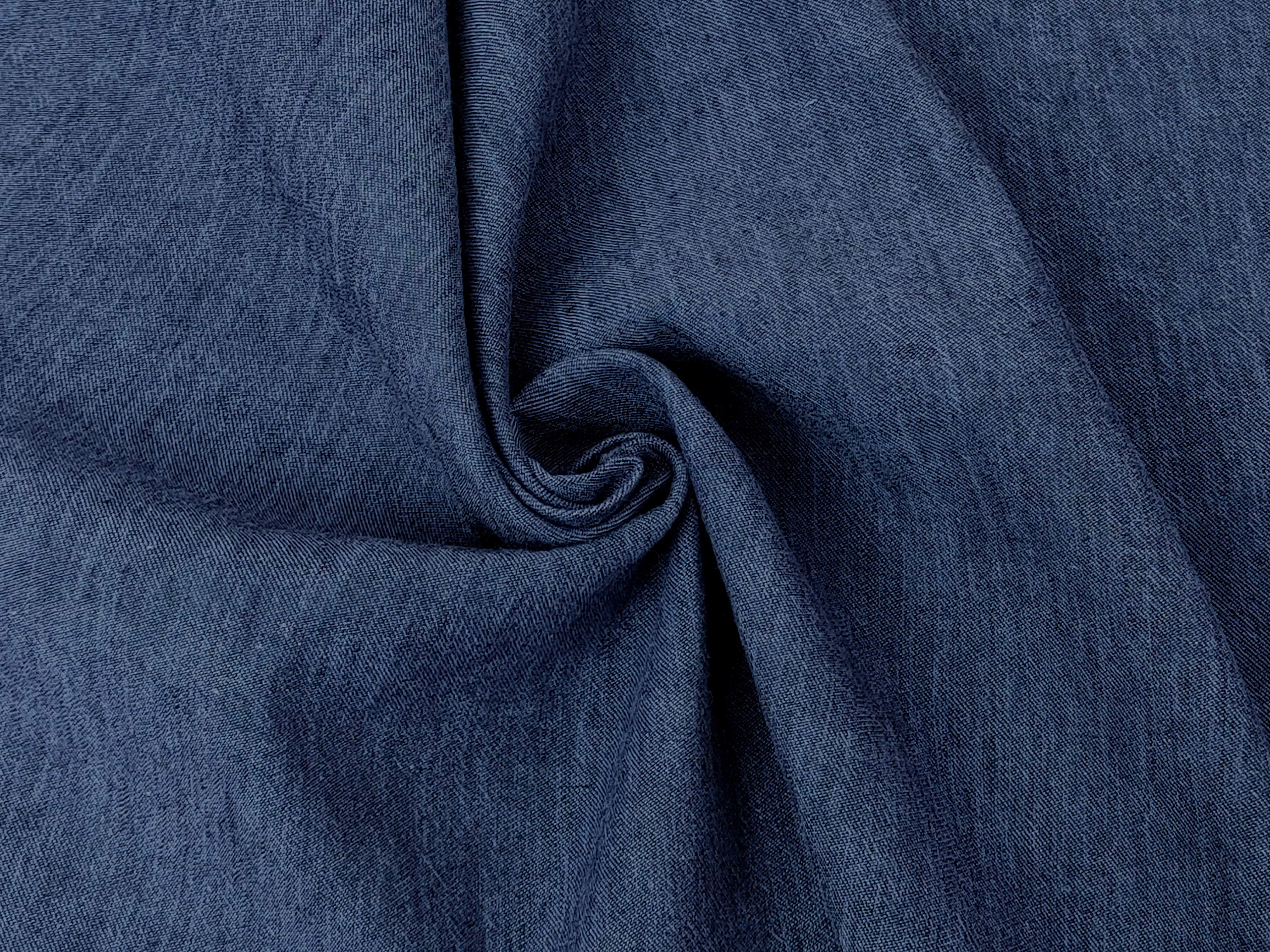 Denim-Inspired Linen Cotton Twill Fabric – Pre-Washed, Medium Weight, Slightly Rough Texture 7869 7870 7871 7872 7873 7874