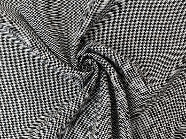 Linen Rayon Blend Fabric - Mini Gingham Check, Soft Touch, Plain Weave 8049 8050 8051
