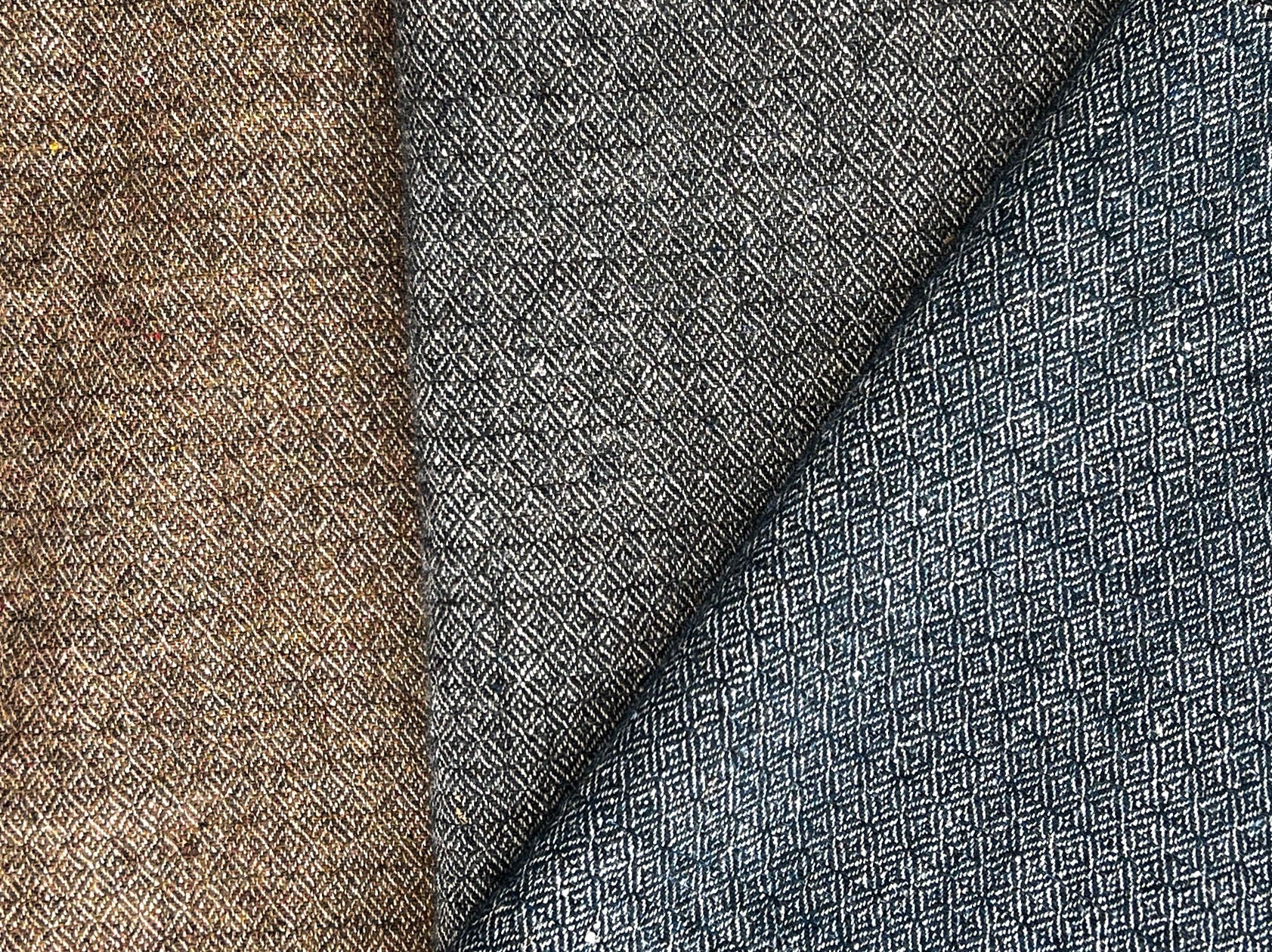 Broken Diamond Twill – Heavyweight Viking Age Linen Wool Fabric 8173 8174 8177
