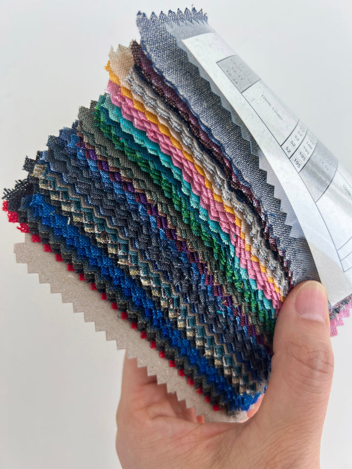 Y2 Swatch Collection – 100% Linen in Refined Two-Tone Chambray Weave